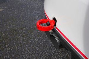 Subaru WRX STI Tow Hook Kit - Rear - Perrin Performance - Red - `15-`21 Subaru WRX STI Tow Hook Kit - Rear - Perrin Performance - Red - `15-`21